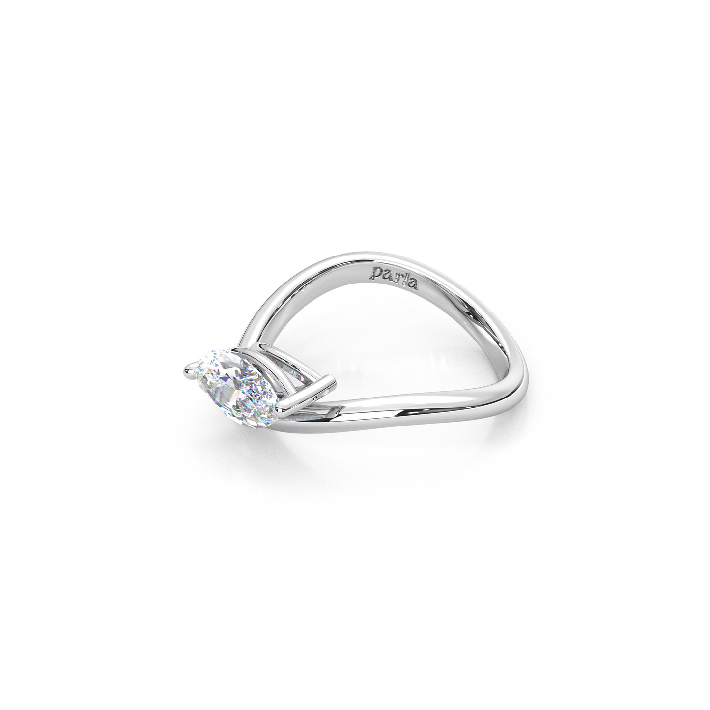 Timeless Infinity 1.00 Carat Marquise Cut Lab Diamond Pinky Ring