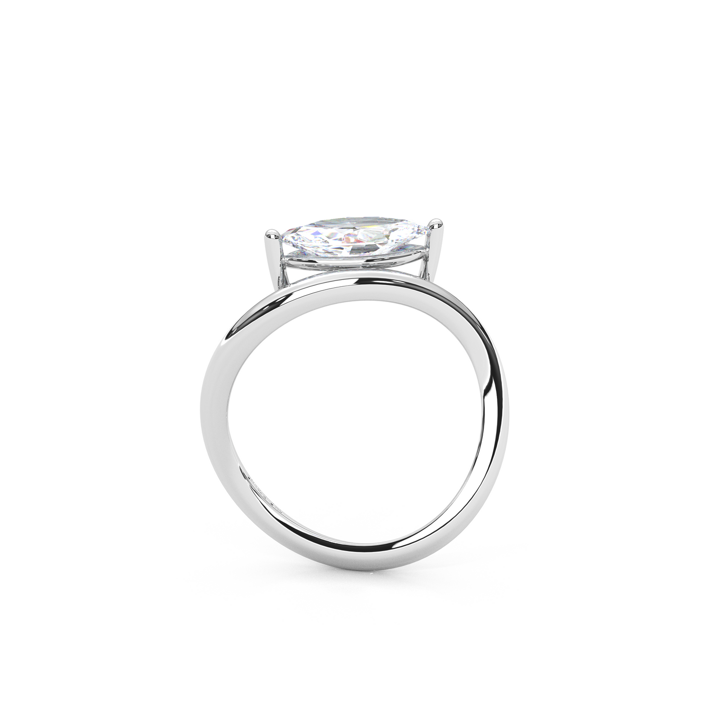 Timeless Infinity 1.00 Carat Marquise Cut Lab Diamond Pinky Ring