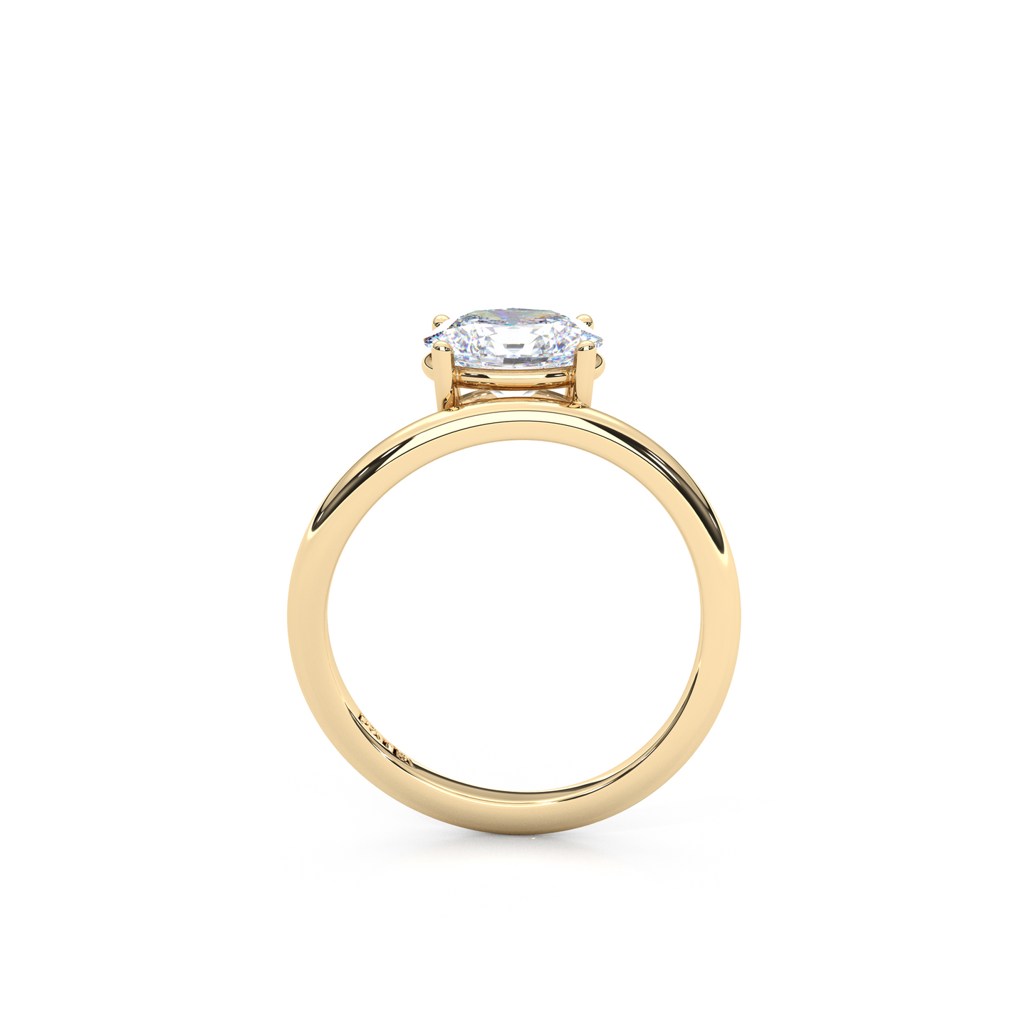 Elegant 1.00 Carat Oval Cut Lab Diamond Infinity Style Pinky Ring