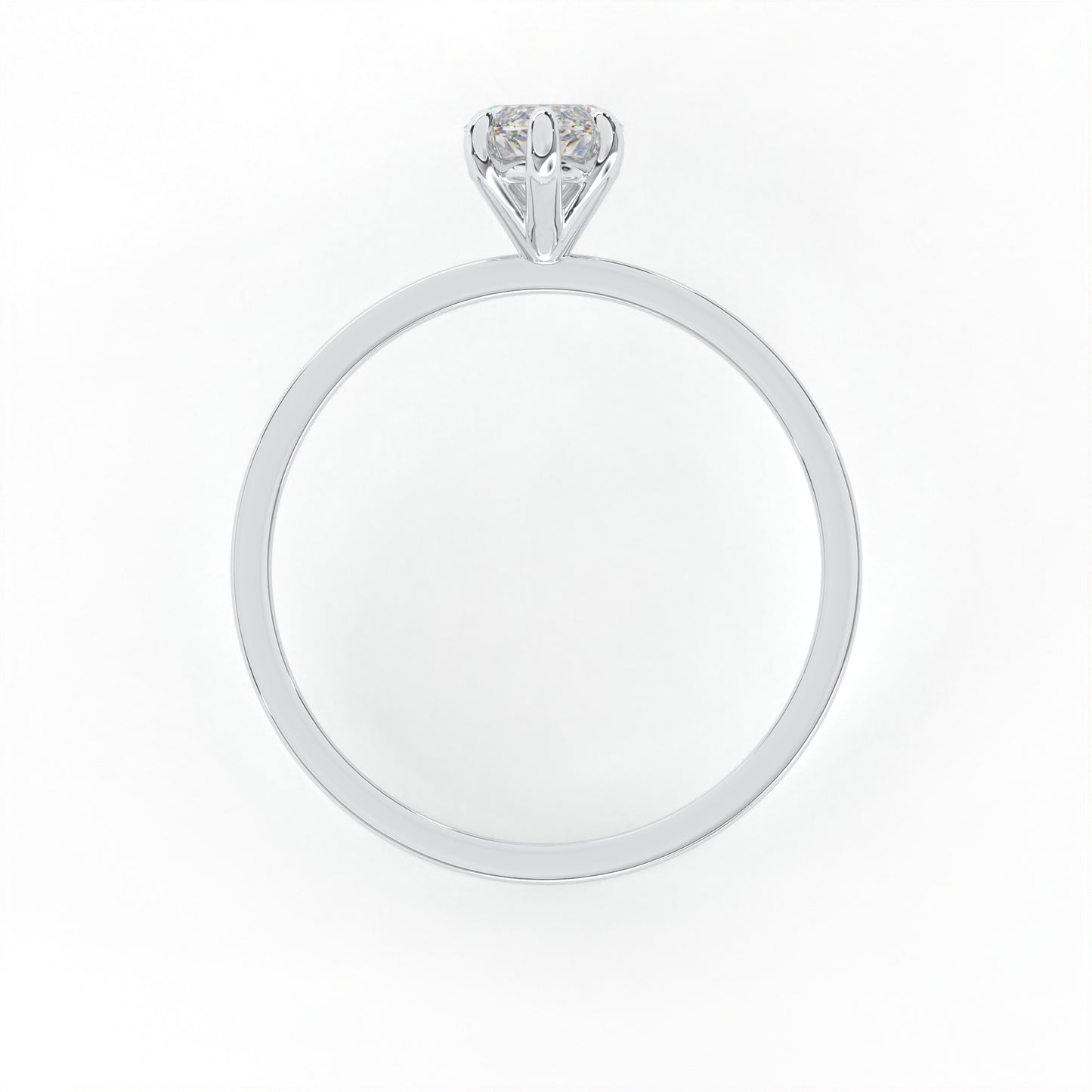 Elegant 1.00 Carat Marquis Cut Lab Diamond Solitaire Engagement Ring
