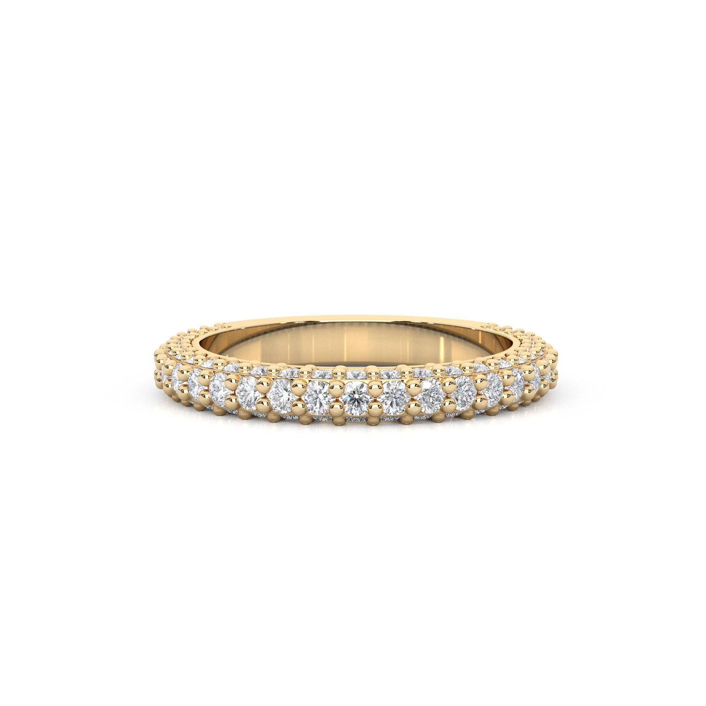 Lab-Diamond 3/4 Eternity Matching Band