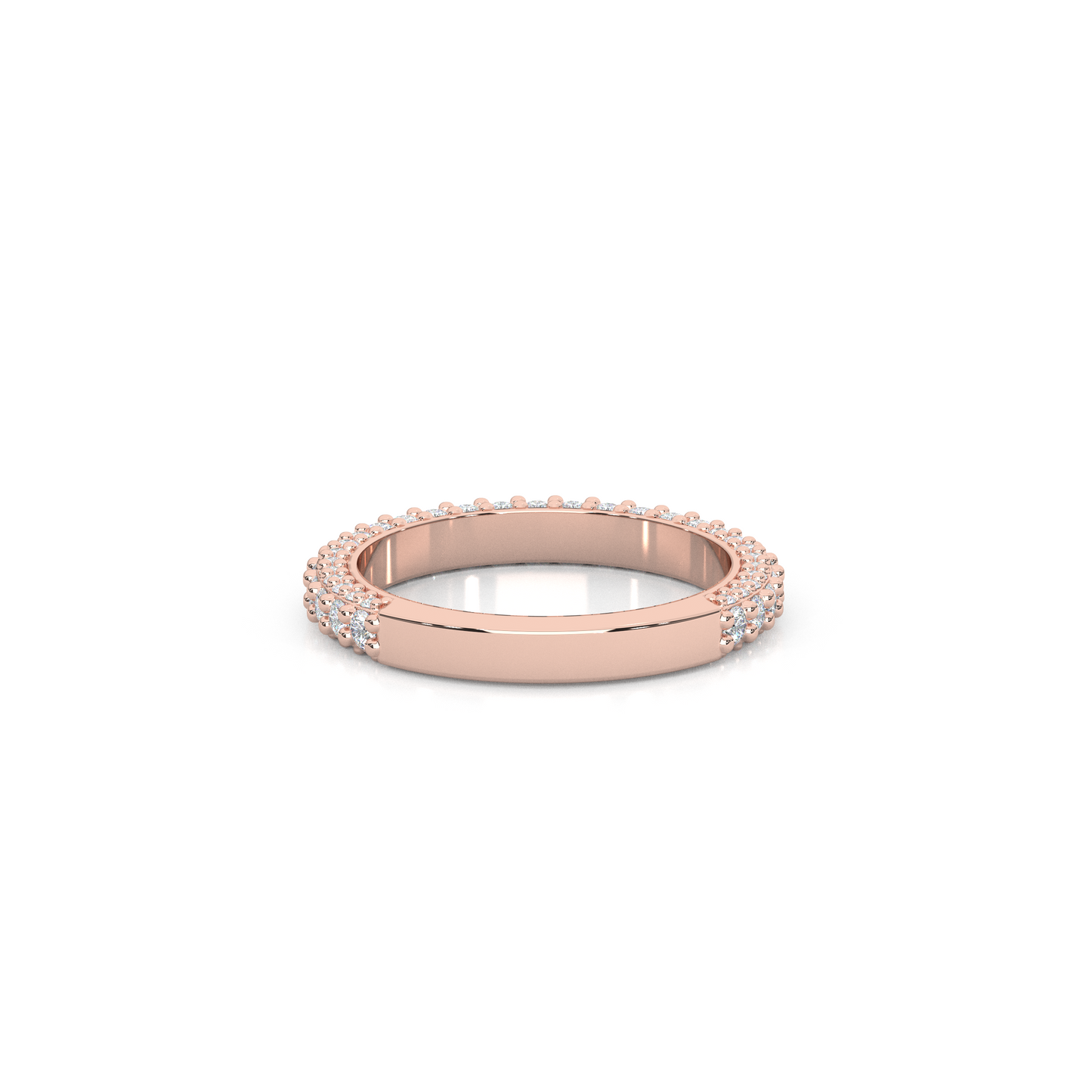 Lab-Diamond 3/4 Eternity Matching Band