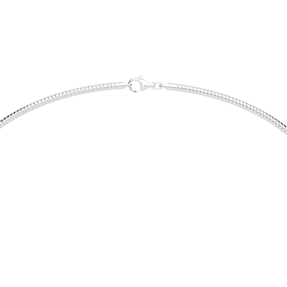 The Parla Omega | Vertical Emerald Lab-Diamond Basket Pendant Necklace in 14K Gold