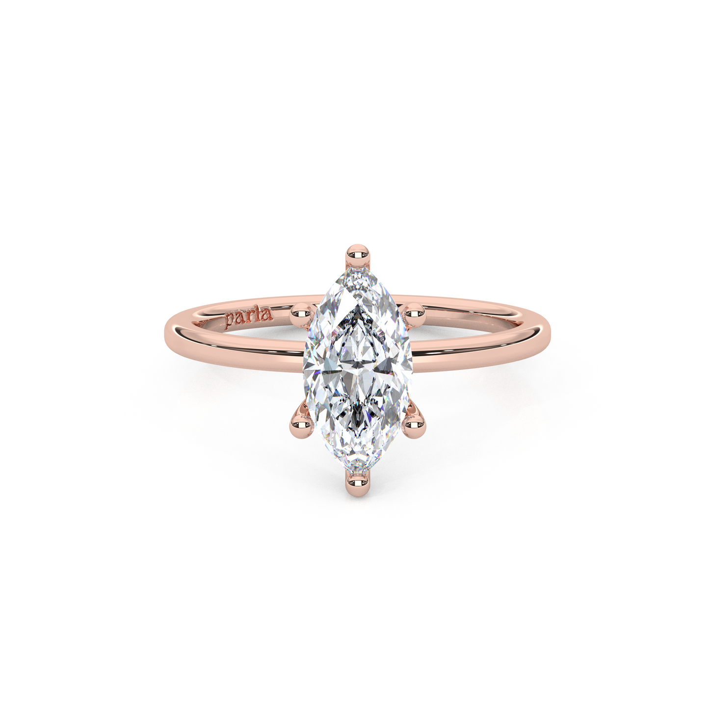 The Regal Solitaire – 1ct Six-Prong Dainty Marquise Ring