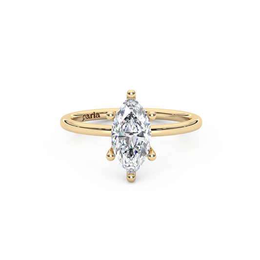 The Regal Solitaire – 1ct Six-Prong Dainty Marquise Ring