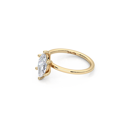 The Regal Solitaire – 1ct Six-Prong Dainty Marquise Ring