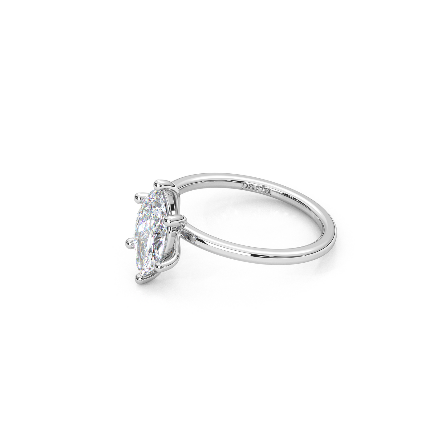 The Regal Solitaire – 1ct Six-Prong Dainty Marquise Ring