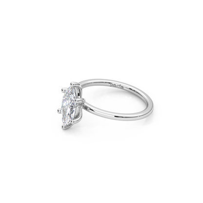 The Regal Solitaire – 1ct Six-Prong Dainty Marquise Ring