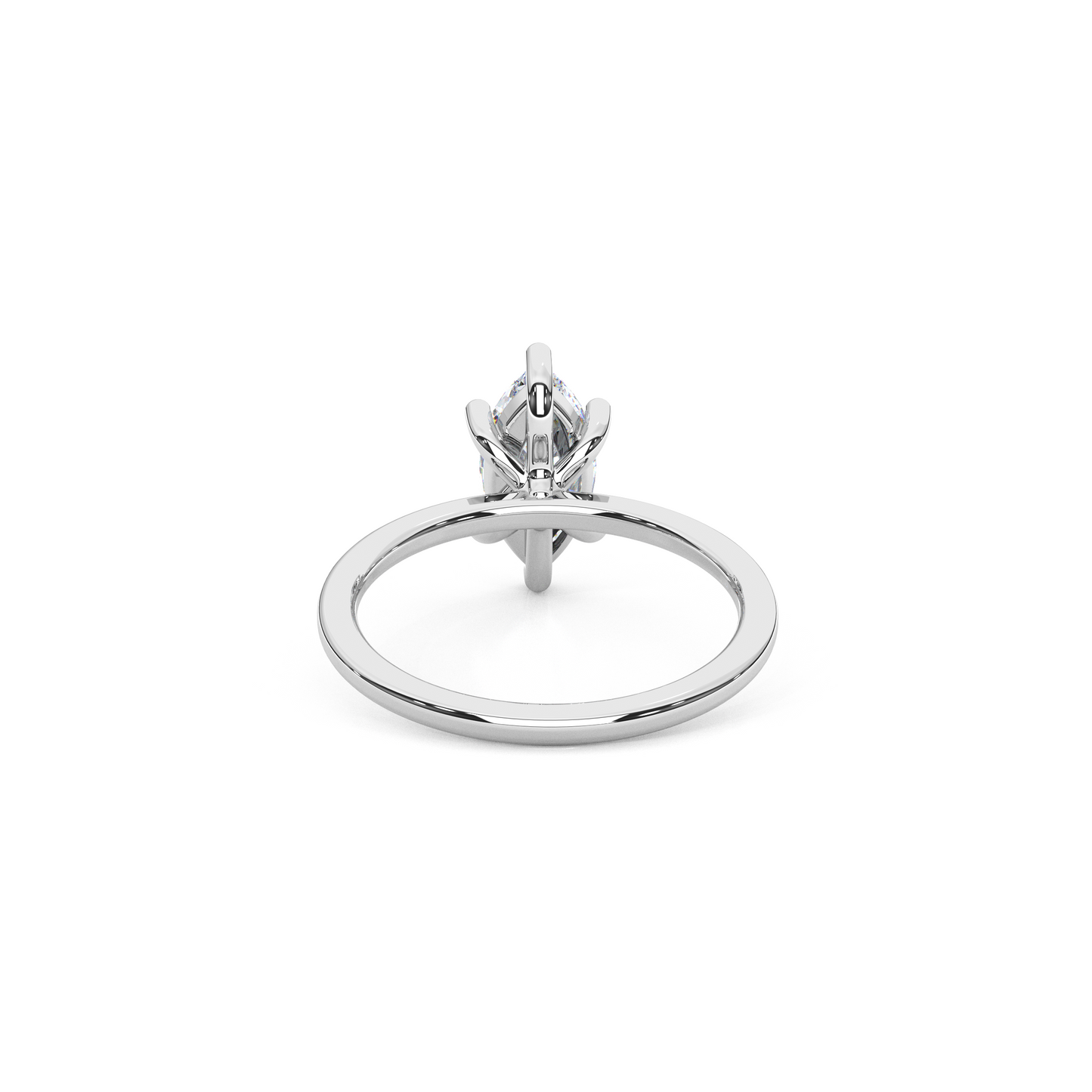 The Regal Solitaire – 1ct Six-Prong Dainty Marquise Ring