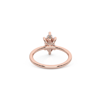 The Regal Solitaire – 1ct Six-Prong Dainty Marquise Ring