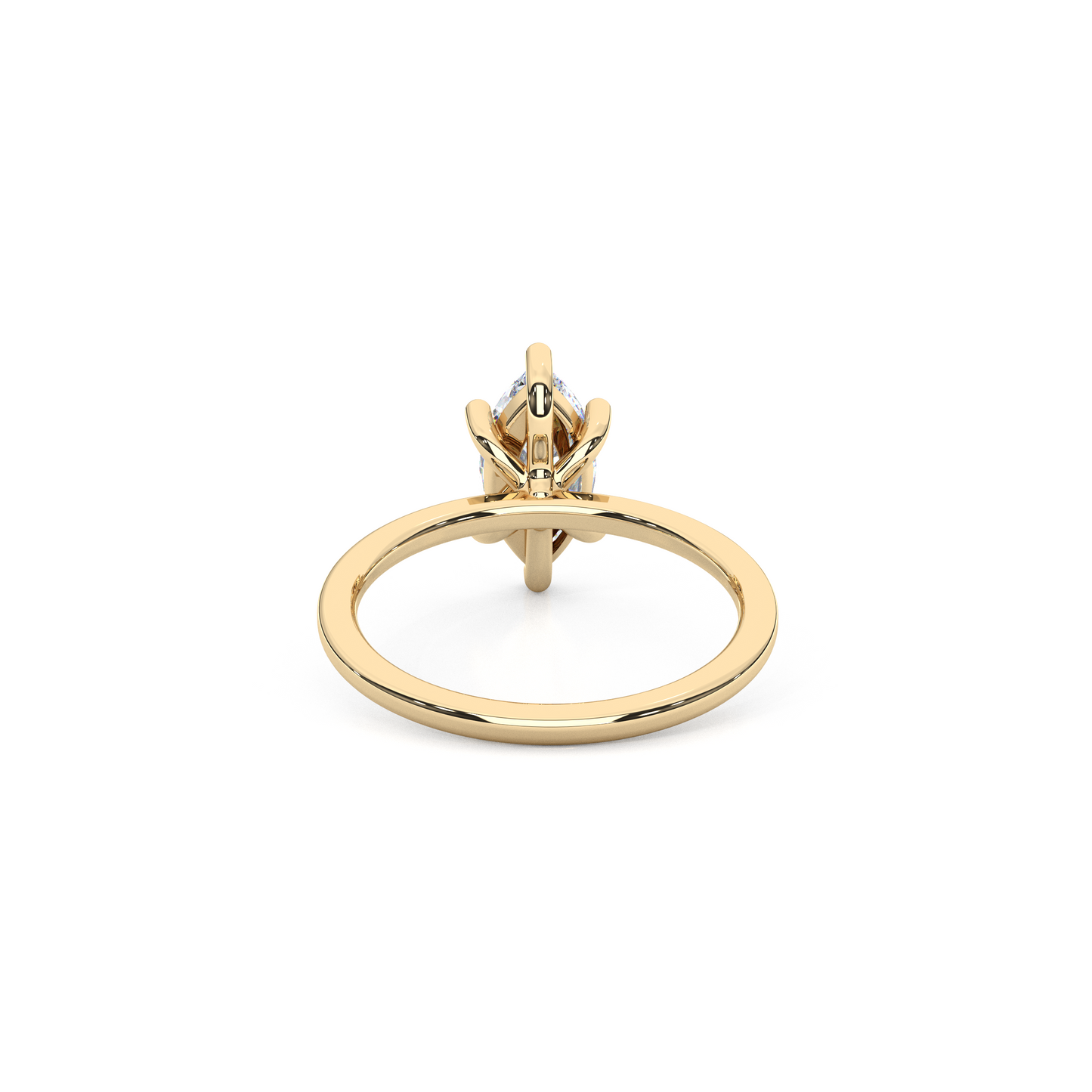 The Regal Solitaire – 1ct Six-Prong Dainty Marquise Ring