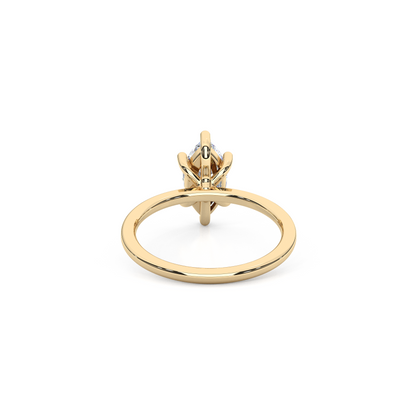 The Regal Solitaire – 1ct Six-Prong Dainty Marquise Ring