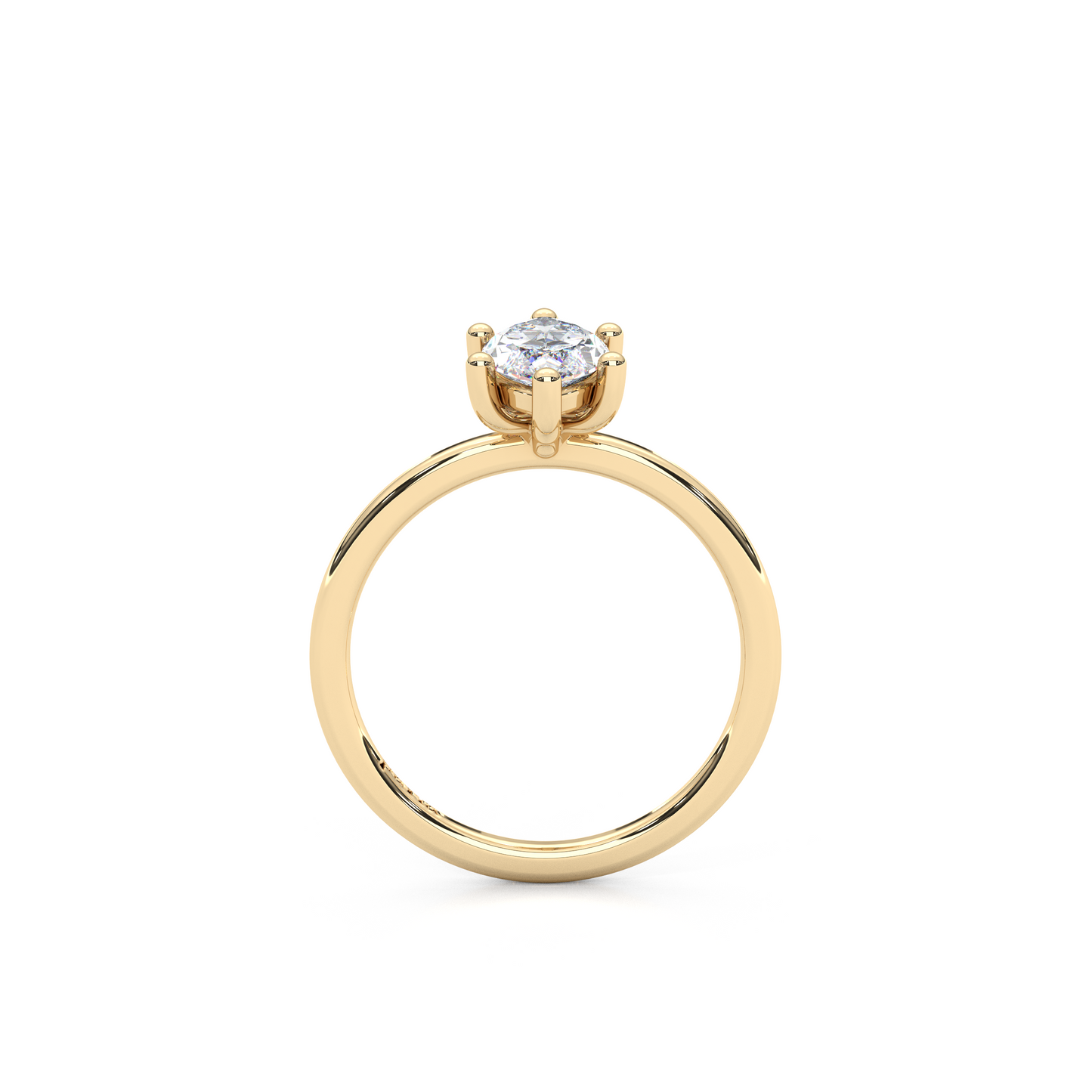 The Regal Solitaire – 1ct Six-Prong Dainty Marquise Ring