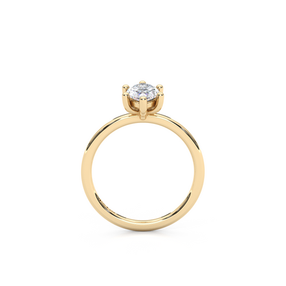 The Regal Solitaire – 1ct Six-Prong Dainty Marquise Ring