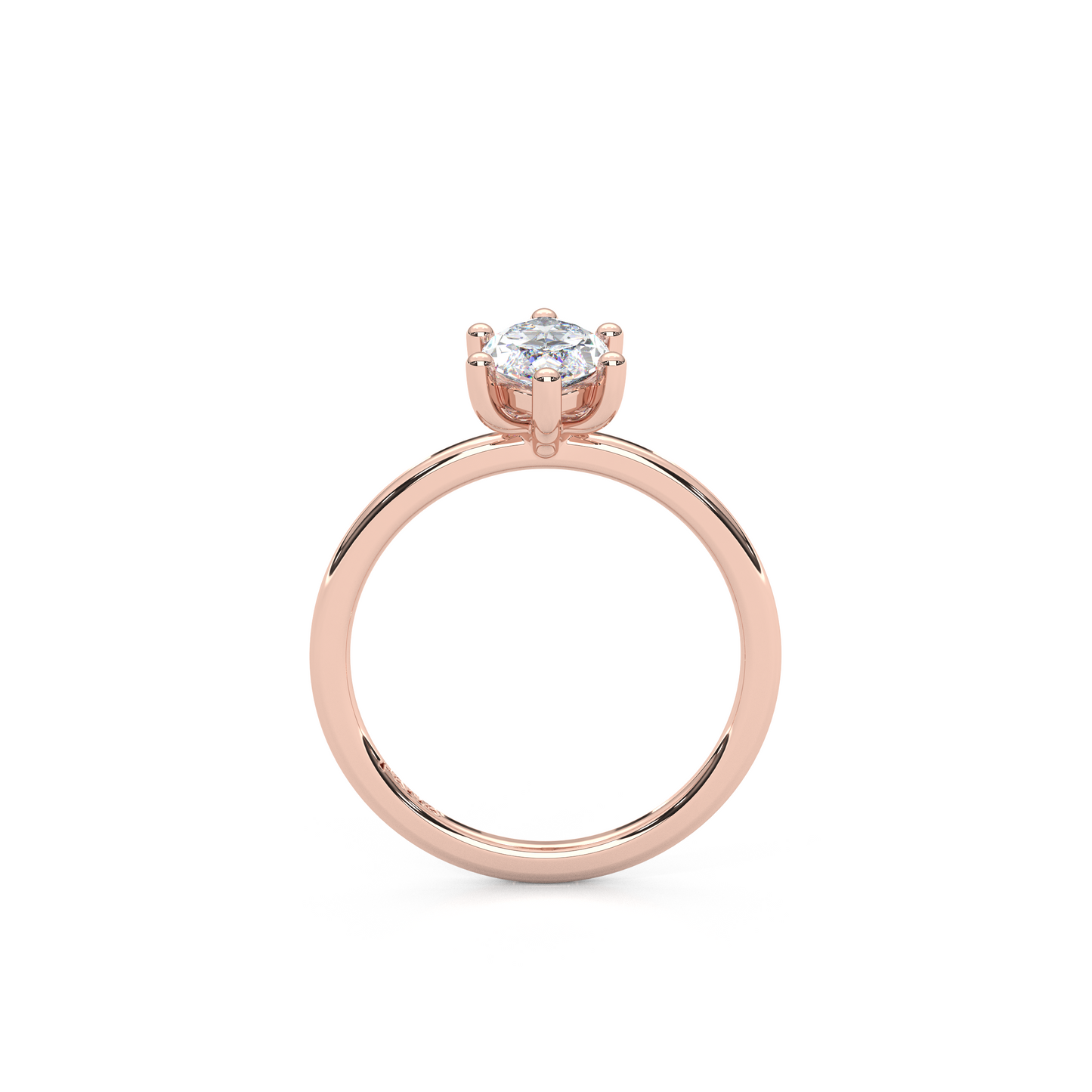 The Regal Solitaire – 1ct Six-Prong Dainty Marquise Ring