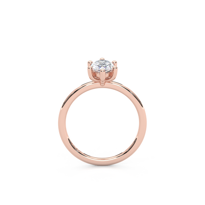 The Regal Solitaire – 1ct Six-Prong Dainty Marquise Ring