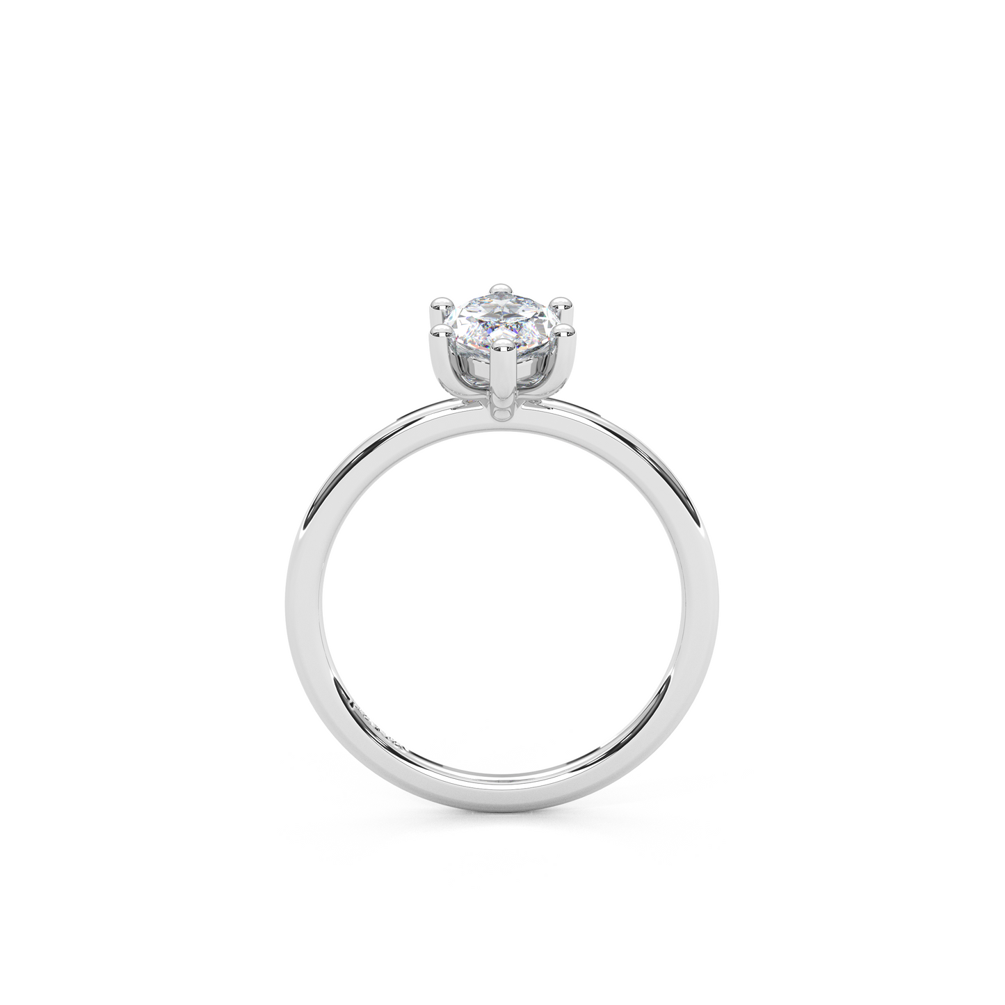 The Regal Solitaire – 1ct Six-Prong Dainty Marquise Ring