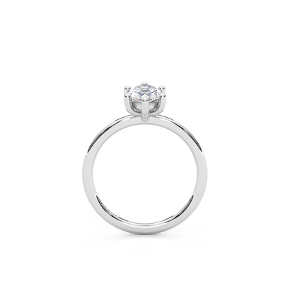 The Regal Solitaire – 1ct Six-Prong Dainty Marquise Ring