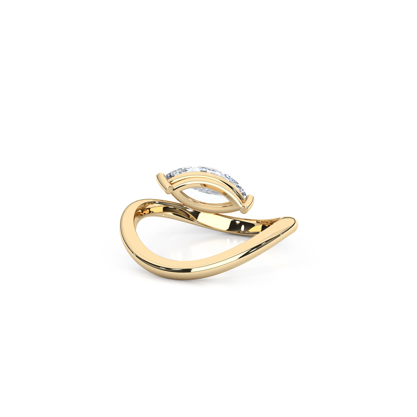 Timeless Infinity 1.00 Carat Marquise Cut Lab Diamond Pinky Ring