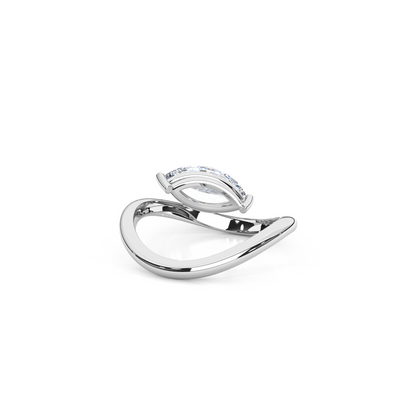 Timeless Infinity 1.00 Carat Marquise Cut Lab Diamond Pinky Ring