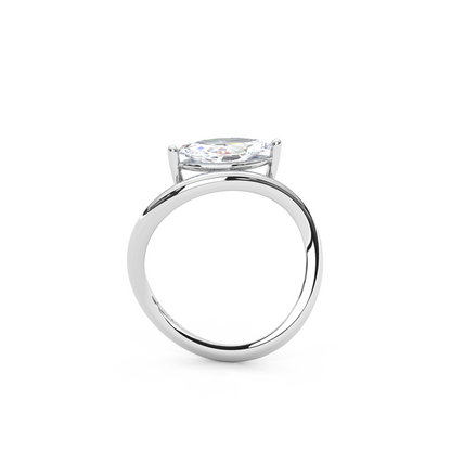 Timeless Infinity 1.00 Carat Marquise Cut Lab Diamond Pinky Ring