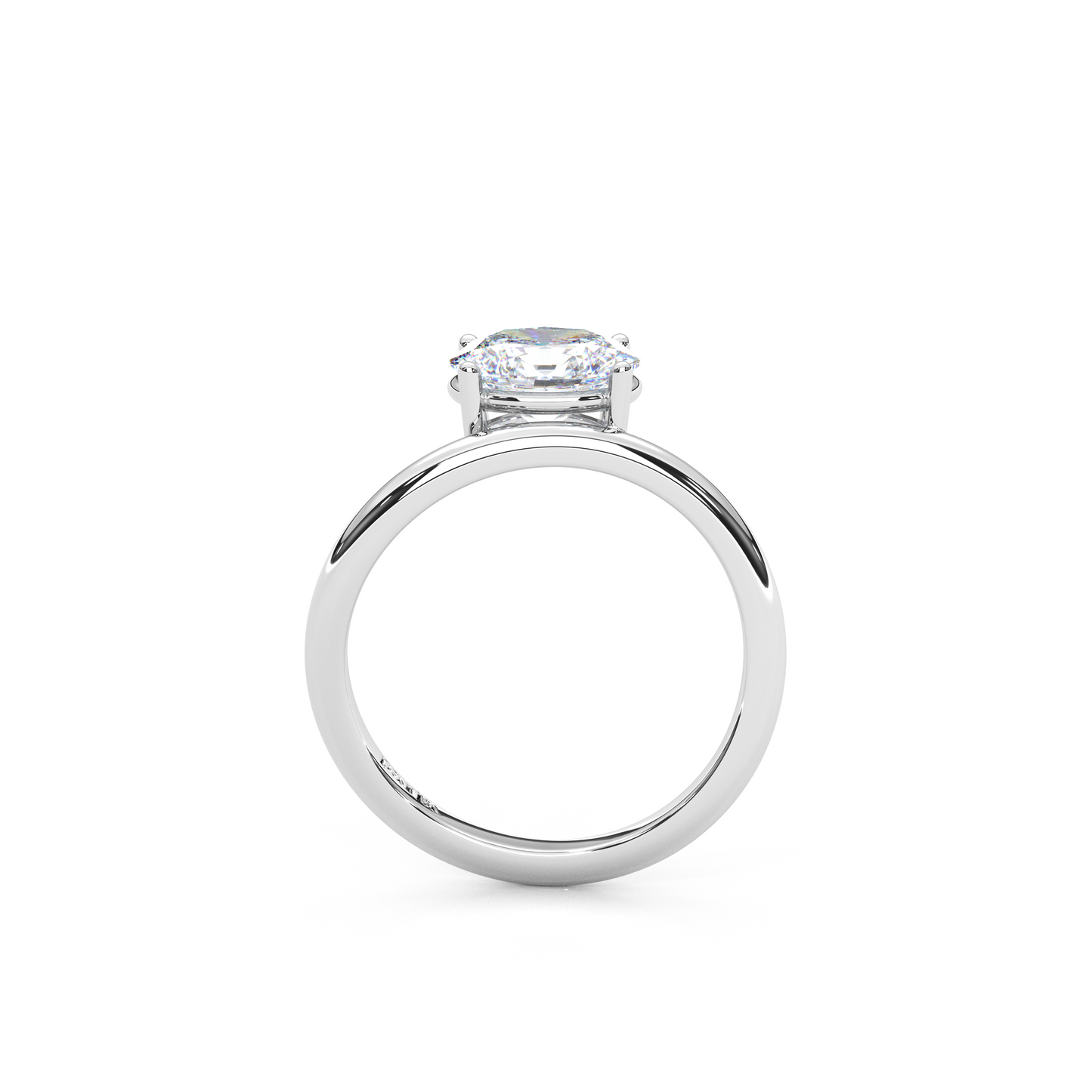 Elegant 1.00 Carat Oval Cut Lab Diamond Infinity Style Pinky Ring