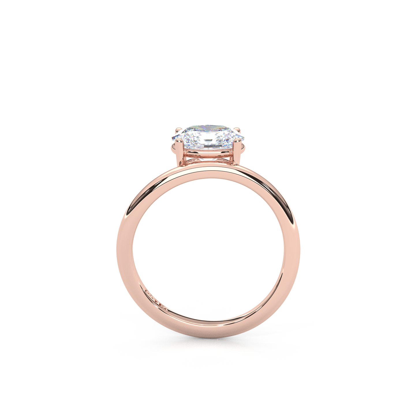 Elegant 1.00 Carat Oval Cut Lab Diamond Infinity Style Pinky Ring