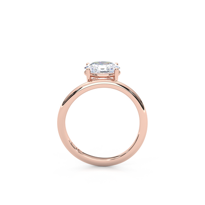 Elegant 1.00 Carat Oval Cut Lab Diamond Infinity Style Pinky Ring