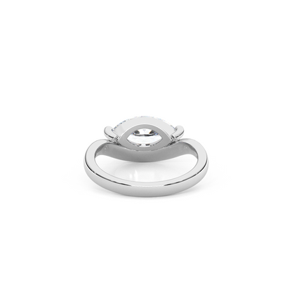 1.00 Carat East-West Marquise Lab-Grown Diamond Pinky Ring