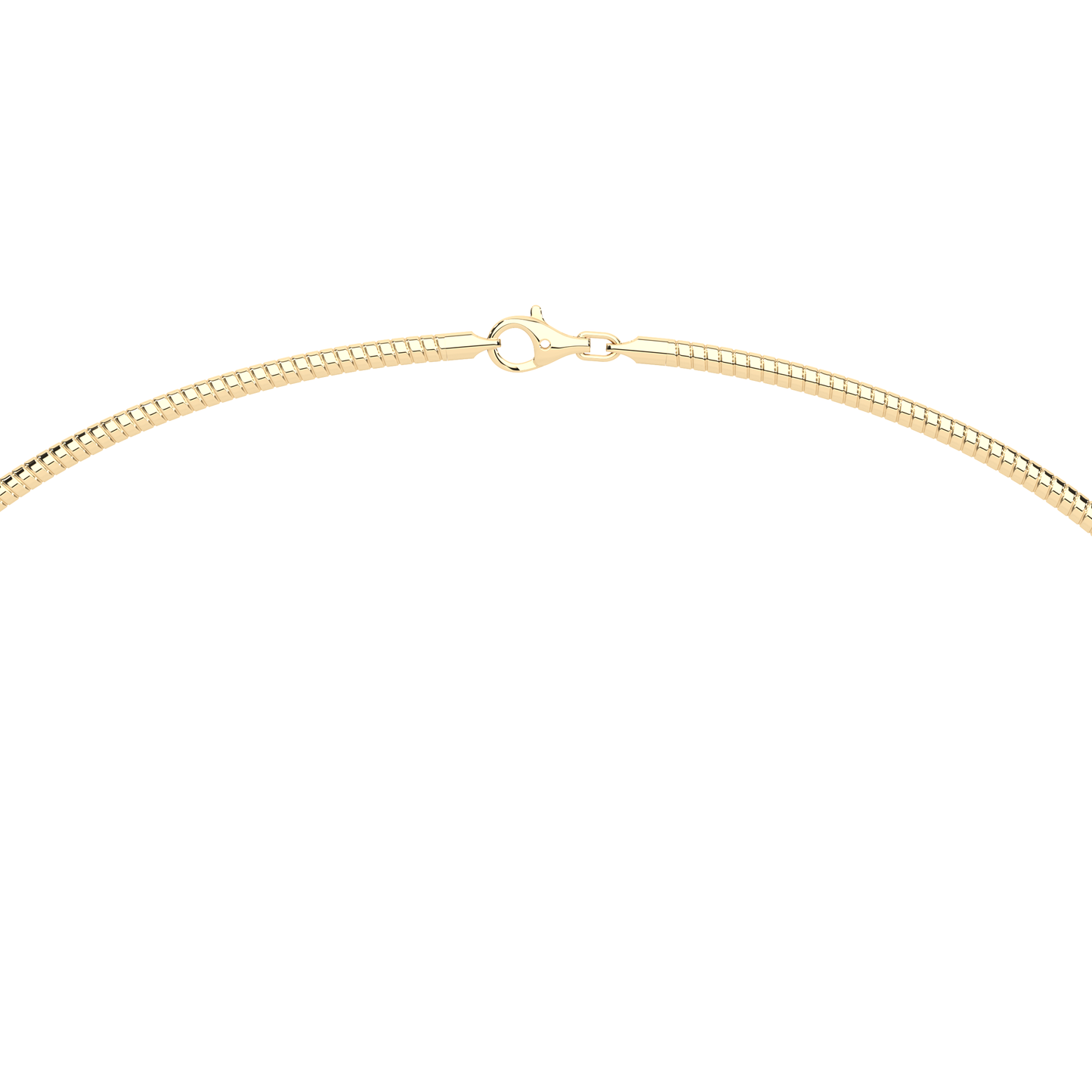 The Parla Omega | Oval Lab-Diamond Basket Pendant Necklace in 14K Gold