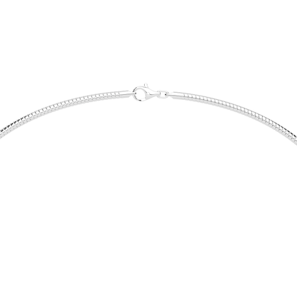 The Parla Omega | Oval Lab-Diamond Basket Pendant Necklace in 14K Gold