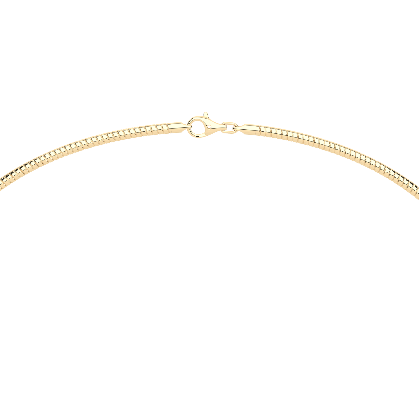 The Parla Omega | Oval Lab-Diamond Bezel Pendant Necklace in 14K Gold