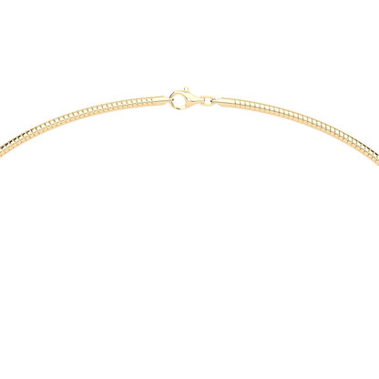 The Parla Omega | Pear Lab-Diamond Basket Pendant Necklace in 14K Gold