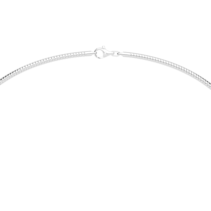 The Parla Omega | Pear Lab-Diamond Bezel Pendant Necklace in 14K Gold