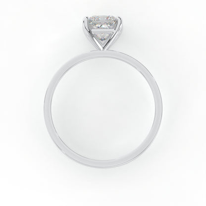 Elegant 1.00 Carat Princess Cut Lab Diamond Solitaire Engagement Ring