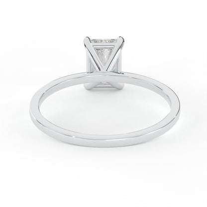 Elegant 1.00 Carat Radiant Cut Lab Diamond Solitaire Engagement Ring