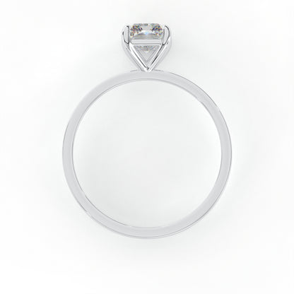 Elegant 1.00 Carat Radiant Cut Lab Diamond Solitaire Engagement Ring