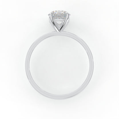 Elegant 1.00 Carat Round Cut Lab Diamond Solitaire Engagement Ring