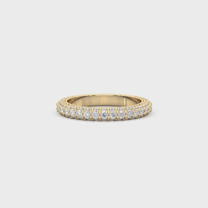 Lab-Diamond 3/4 Eternity Matching Band