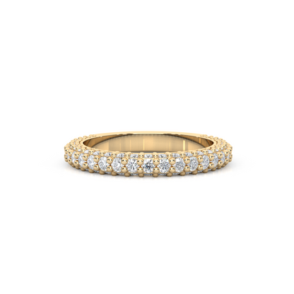Lab-Diamond 3/4 Eternity Matching Band