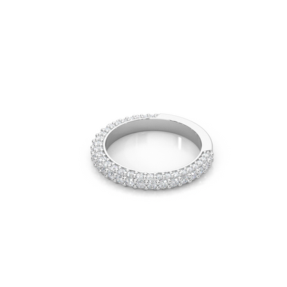 Lab-Diamond 3/4 Eternity Matching Band