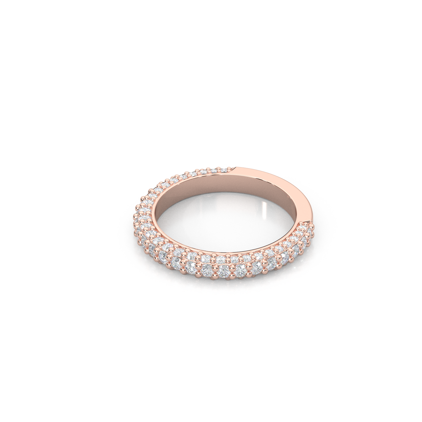 Lab-Diamond 3/4 Eternity Matching Band