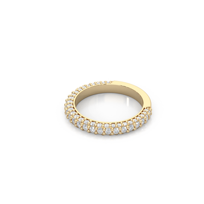 Lab-Diamond 3/4 Eternity Matching Band