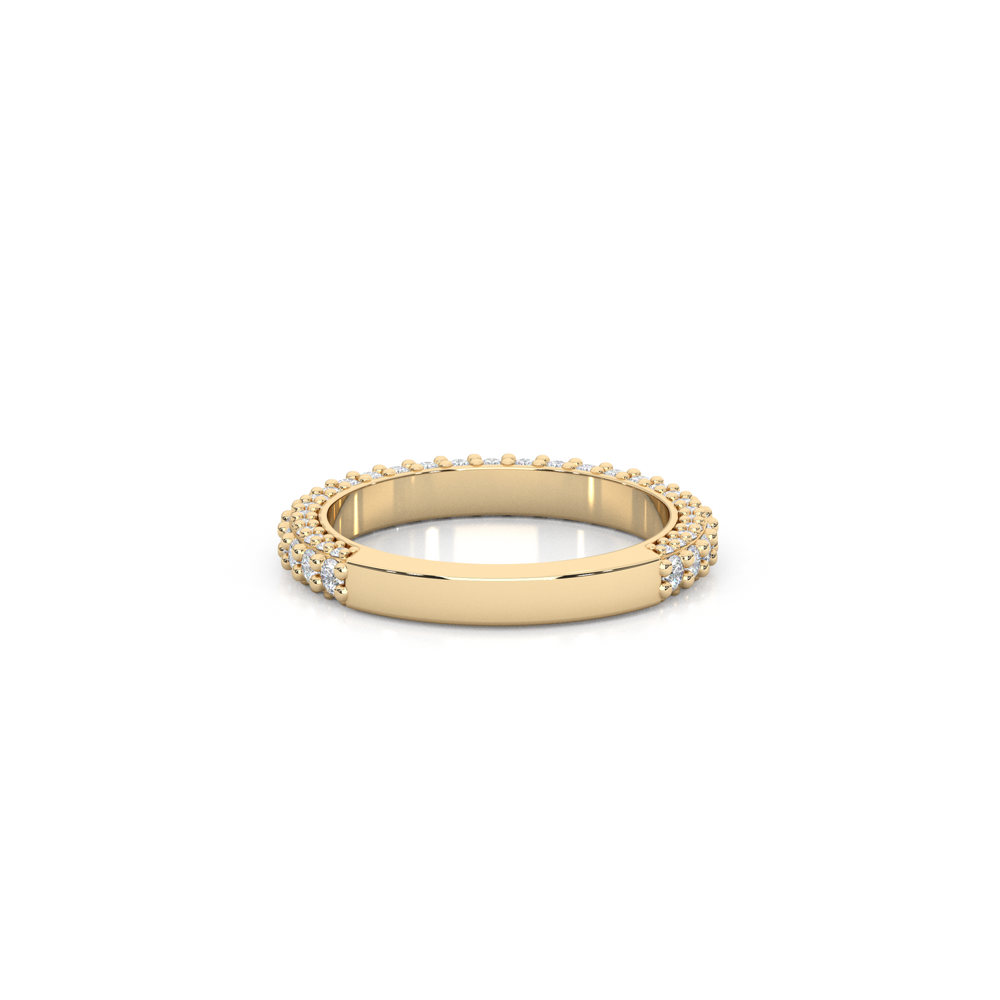 Lab-Diamond 3/4 Eternity Matching Band