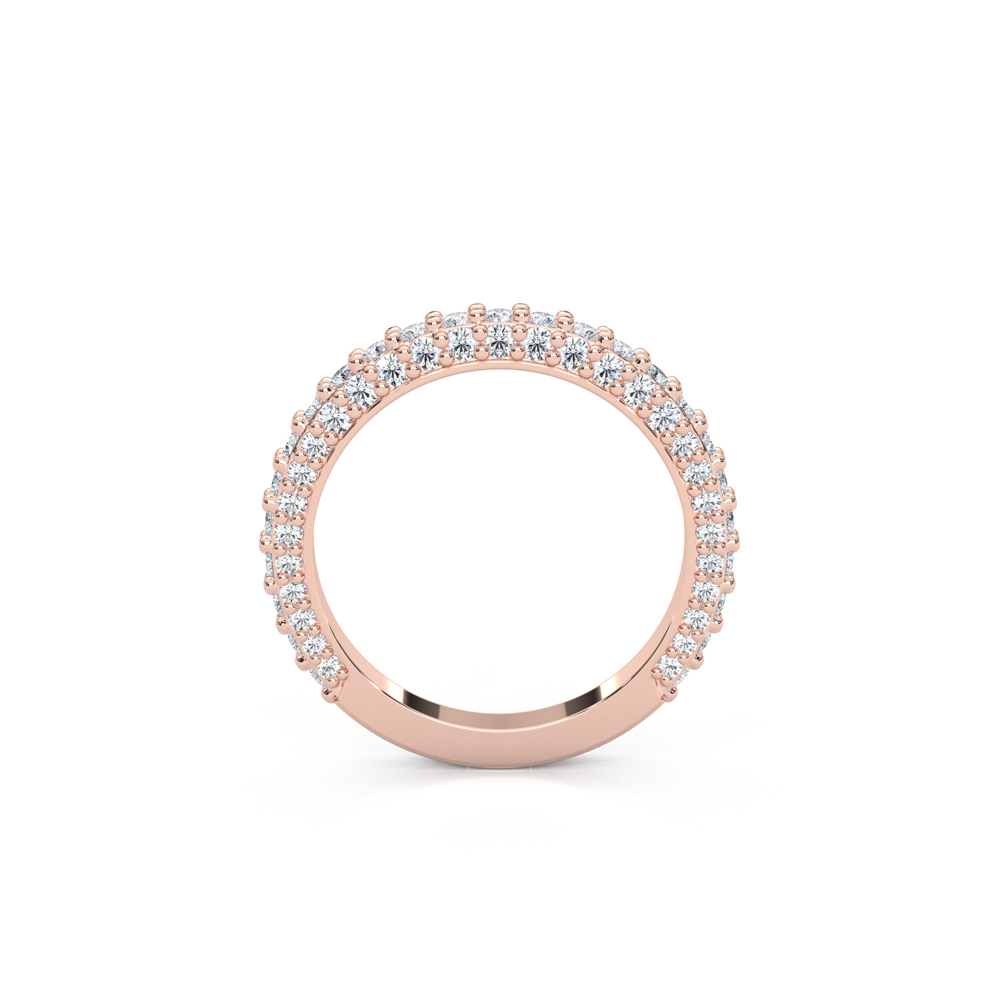 Lab-Diamond 3/4 Eternity Matching Band