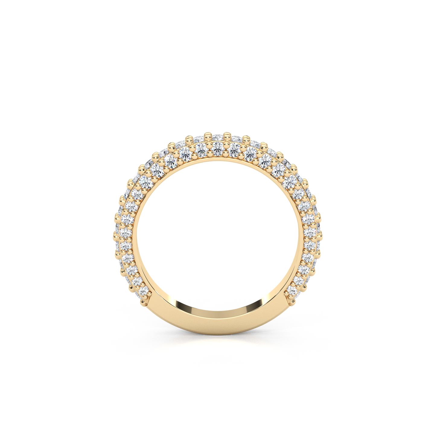 Lab-Diamond 3/4 Eternity Matching Band