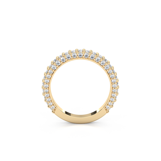 Lab-Diamond 3/4 Eternity Matching Band