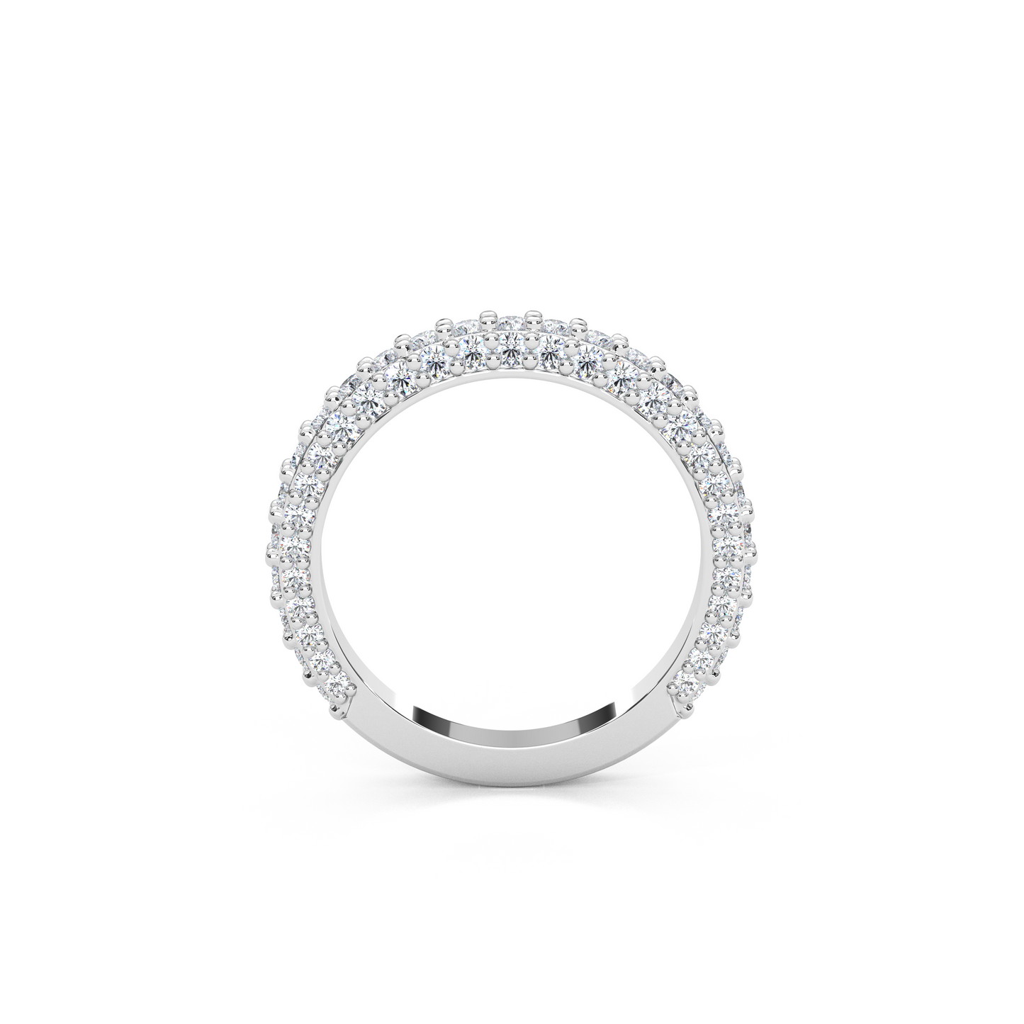 Lab-Diamond 3/4 Eternity Matching Band