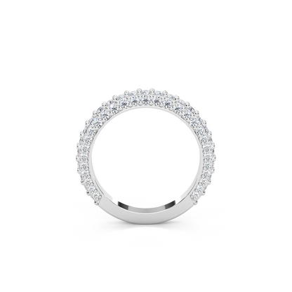 Lab-Diamond 3/4 Eternity Matching Band